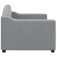 Letto da Giorno Grigio Chiaro 80x200 cm in Tessuto 354178