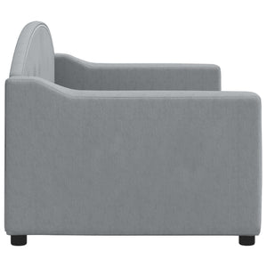 Letto da Giorno Grigio Chiaro 80x200 cm in Tessuto 354178