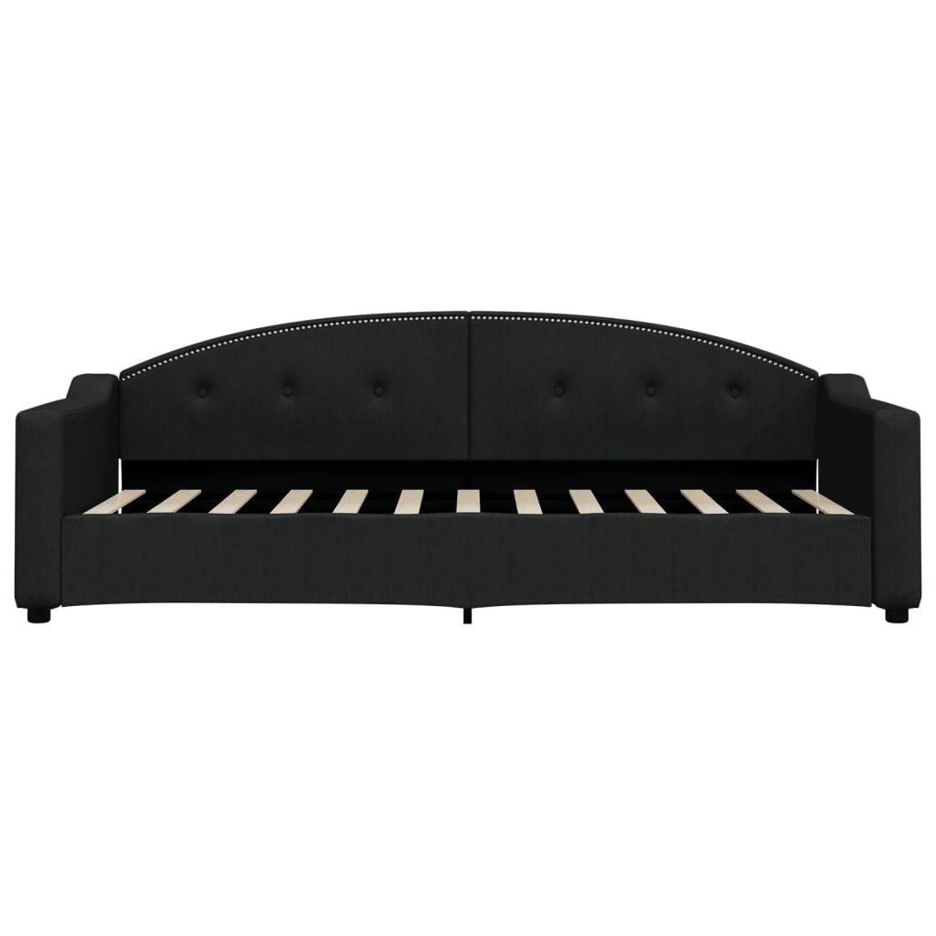 Letto da Giorno Nero 80x200 cm in Tessutocod mxl 70969