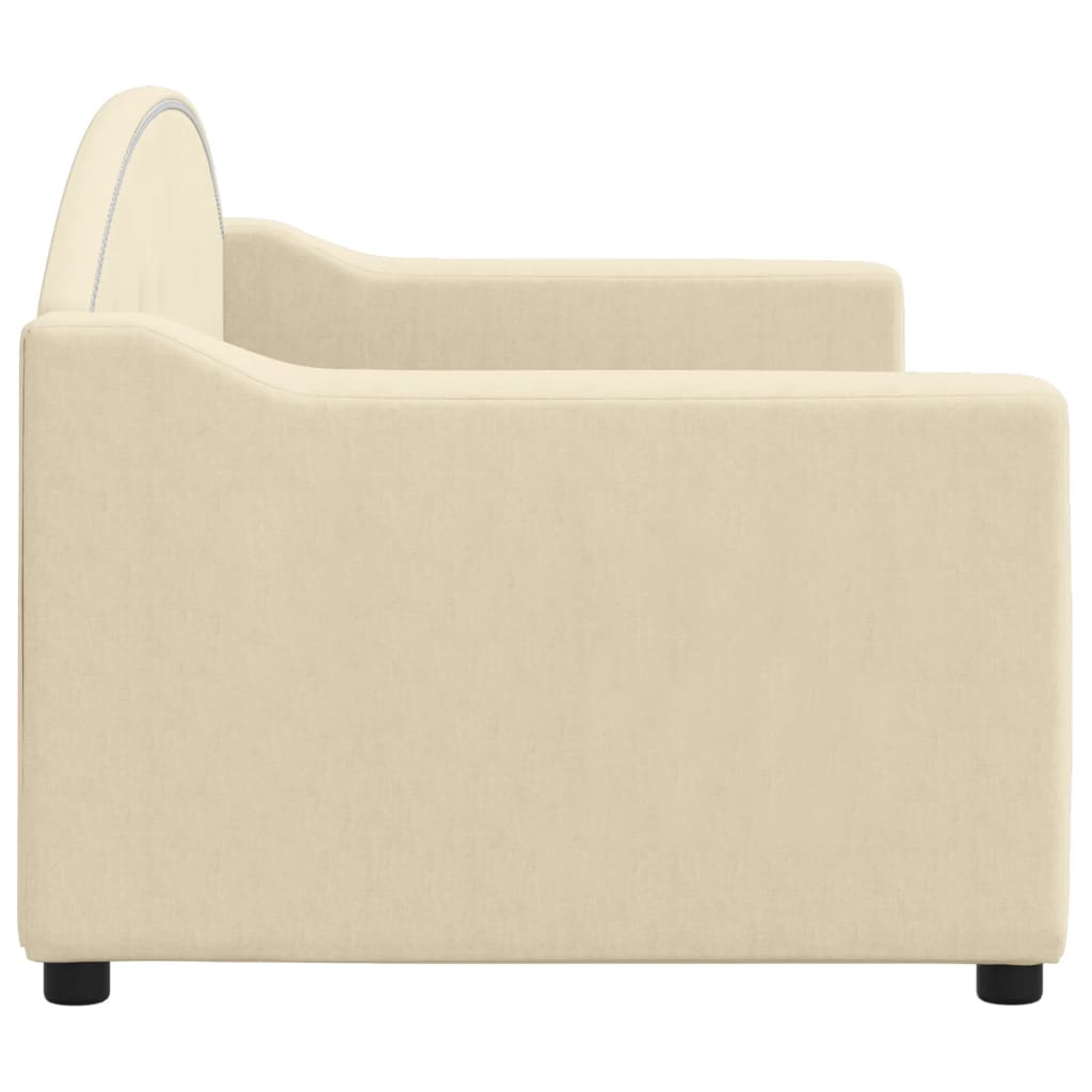 Letto da Giorno Crema 80x200 cm in Tessuto 354182
