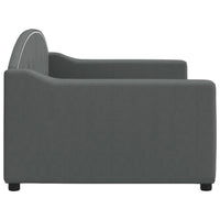 Letto da Giorno Grigio 90x200 cm in Tessuto 354184