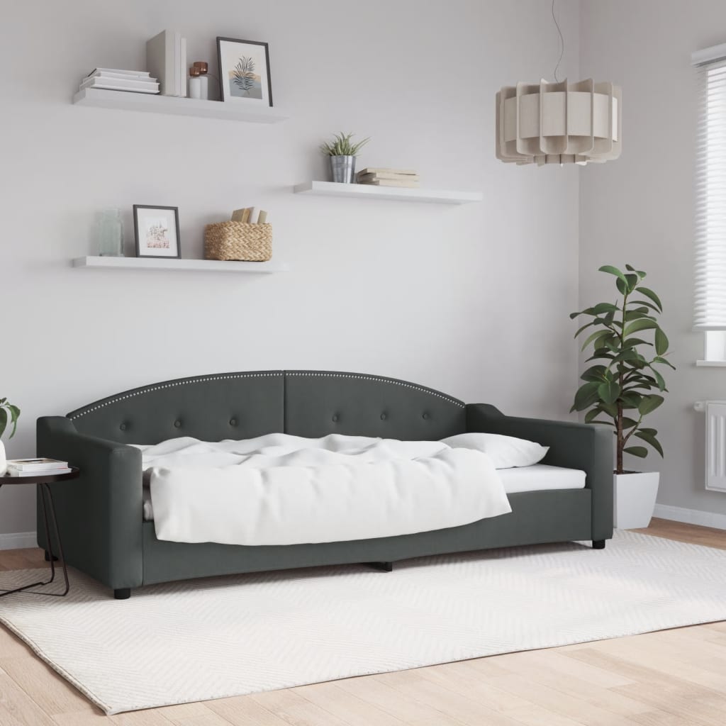 Letto da Giorno Grigio 90x200 cm in Tessutocod mxl 120696