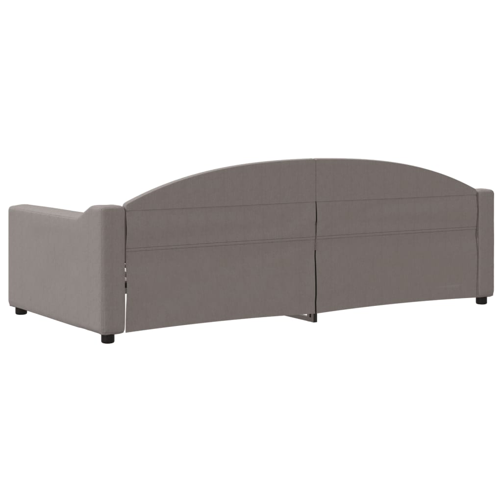 Letto da Giorno Tortora 90x200 cm in Tessuto 354186