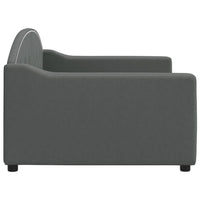Letto da Giorno Grigio Scuro 90x190 cm in Tessuto 354194