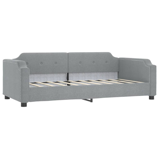 Letto da Giorno Grigio Chiaro 80x200 cm in Tessuto 354200