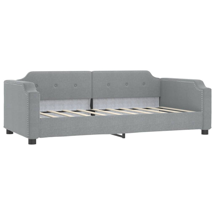 Letto da Giorno Grigio Chiaro 80x200 cm in Tessuto 354200