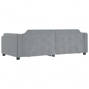 Letto da Giorno Grigio Chiaro 80x200 cm in Tessuto 354200