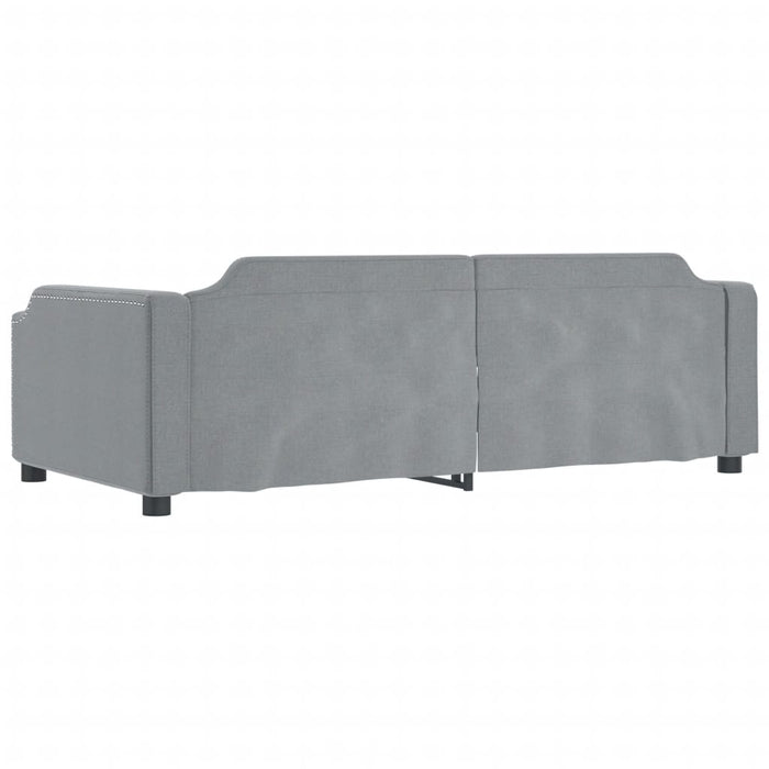Letto da Giorno Grigio Chiaro 80x200 cm in Tessuto 354200