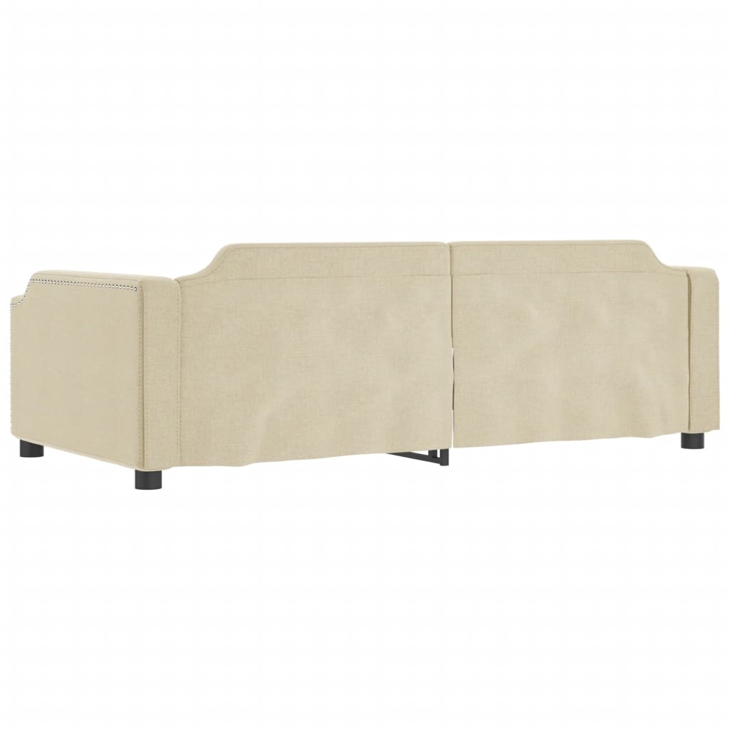 Letto da Giorno Crema 80x200 cm in Tessuto 354204