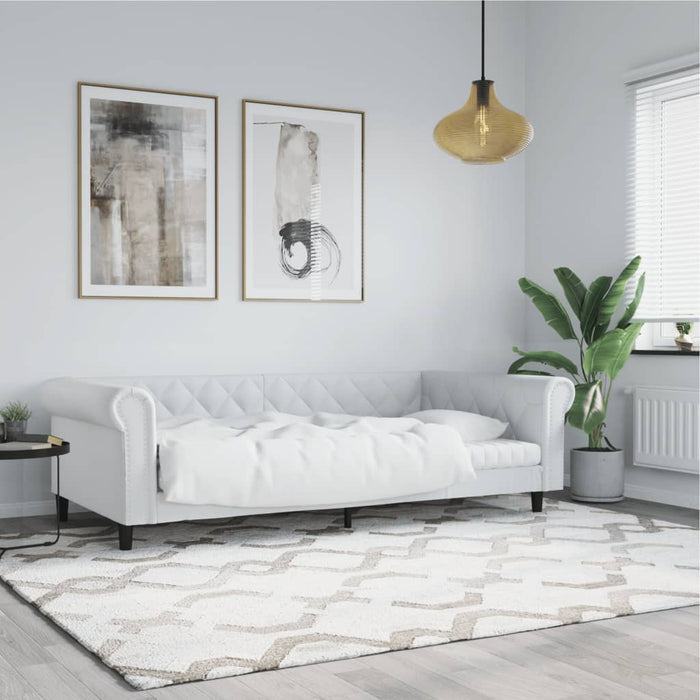 Letto da Giorno Bianco 80x200 cm in Similpelle 354223