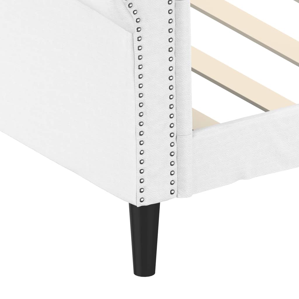 Letto da Giorno Bianco 90x200 cm in Similpelle 354227