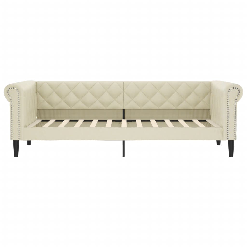 Letto da Giorno Crema 90x200 cm in Similpelle 354228