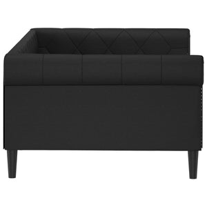 Letto da Giorno Nero 100x200 cm in Similpelle 354230
