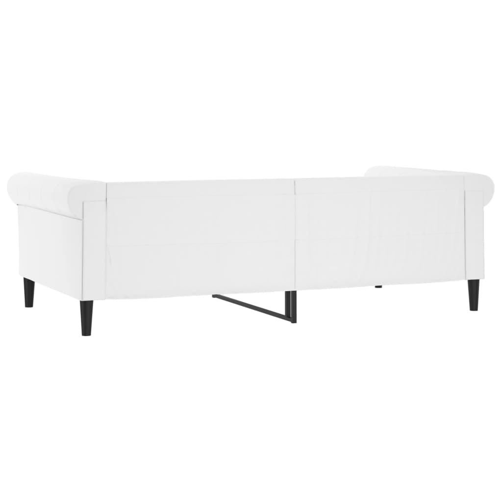 Letto da Giorno Bianco 100x200 cm in Similpelle 354231