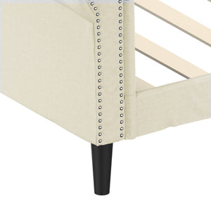 Letto da Giorno Crema 100x200 cm in Similpelle 354232