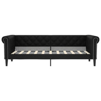 Letto da Giorno Nero 90x190 cm in Similpelle 354234
