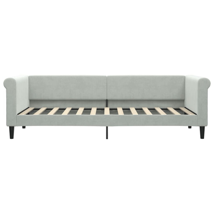 Letto da Giorno Grigio Chiaro 80x200 cm in Vellutocod mxl 118628