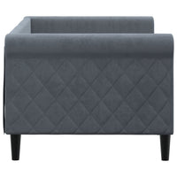 Letto da Giorno Grigio Scuro 80x200 cm in Velluto