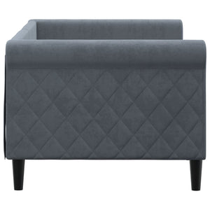 Letto da Giorno Grigio Scuro 80x200 cm in Velluto 354238