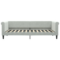 Letto da Giorno Grigio Chiaro 90x200 cm in Vellutocod mxl 70660