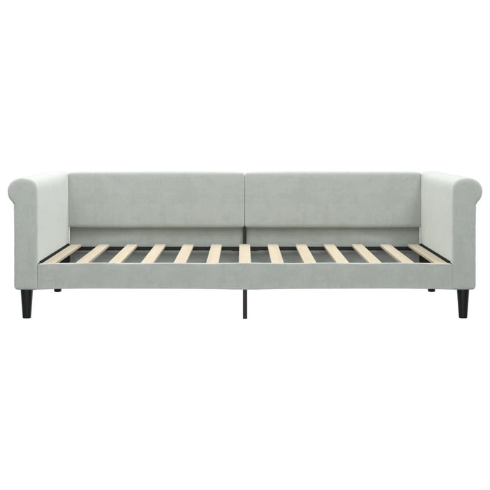 Letto da Giorno Grigio Chiaro 90x200 cm in Vellutocod mxl 70660