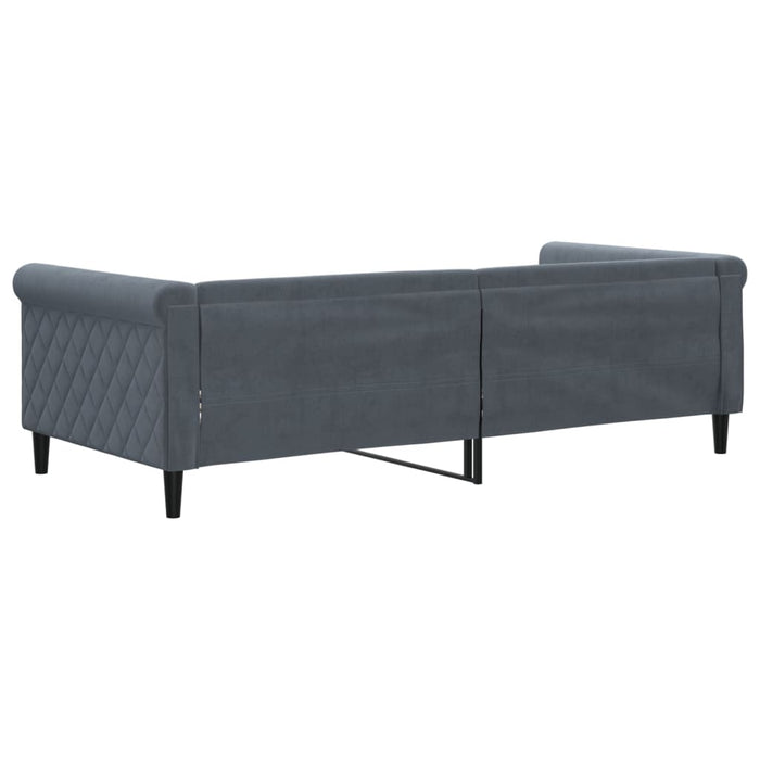 Letto da Giorno Grigio Scuro 90x200 cm in Velluto 354245