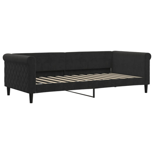 Letto da Giorno Nero 90x200 cm in Velluto 354248