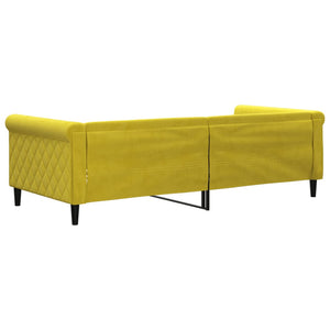 Letto da Giorno Giallo 90x200 cm in Velluto 354249