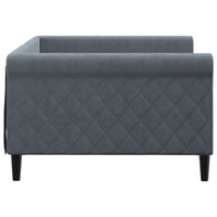 Letto da Giorno Grigio Scuro 100x200 cm in Velluto 354252