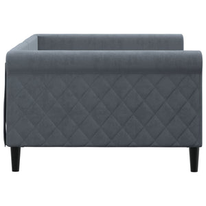 Letto da Giorno Grigio Scuro 100x200 cm in Velluto 354252