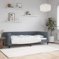 Letto da Giorno Grigio Scuro 100x200 cm in Velluto 354252
