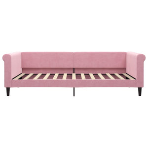 Letto da Giorno Rosa 100x200 cm in Velluto 354254