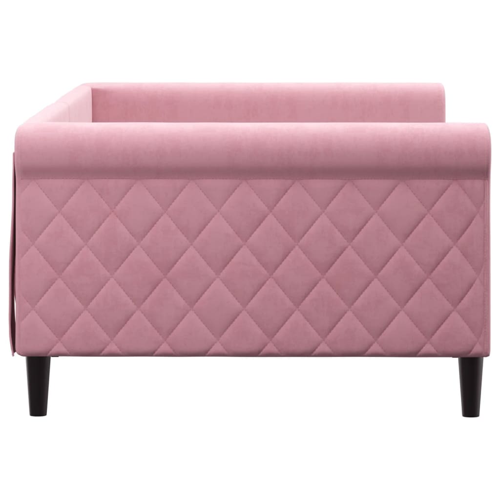 Letto da Giorno Rosa 100x200 cm in Velluto 354254