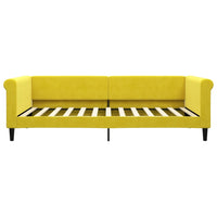 vidaXL Letto da Giorno Giallo 100x200 cm in Velluto