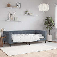 Letto da Giorno Grigio Scuro 90x190 cm in Velluto 354258