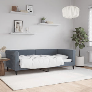 Letto da Giorno Grigio Scuro 90x190 cm in Velluto 354258