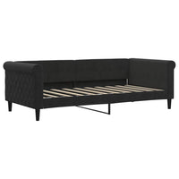 Letto da Giorno Nero 90x190 cm in Vellutocod mxl 72780