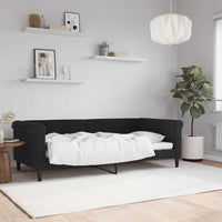 Letto da Giorno Nero 90x190 cm in Velluto 354259