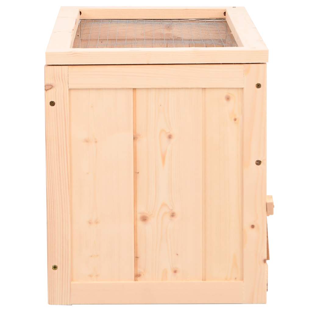 Gabbia per Criceti 60x30x35 cm in Legno Massello di Abete 172377