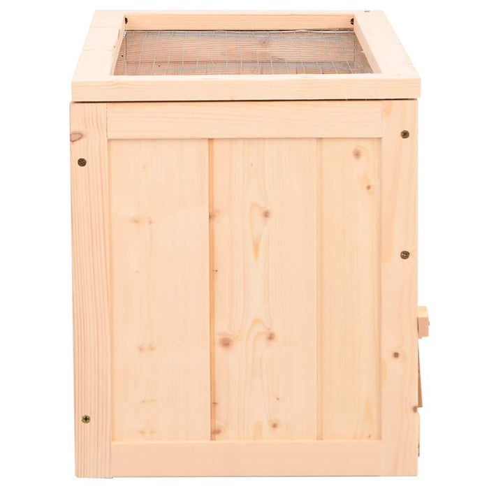 Gabbia per Criceti 60x30x35 cm in Legno Massello di Abete 172377