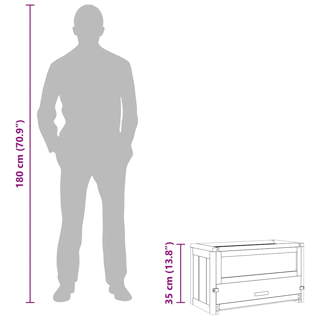 Gabbia per Criceti 60x30x35 cm in Legno Massello di Abete 172377