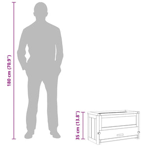 Gabbia per Criceti 60x30x35 cm in Legno Massello di Abete 172377