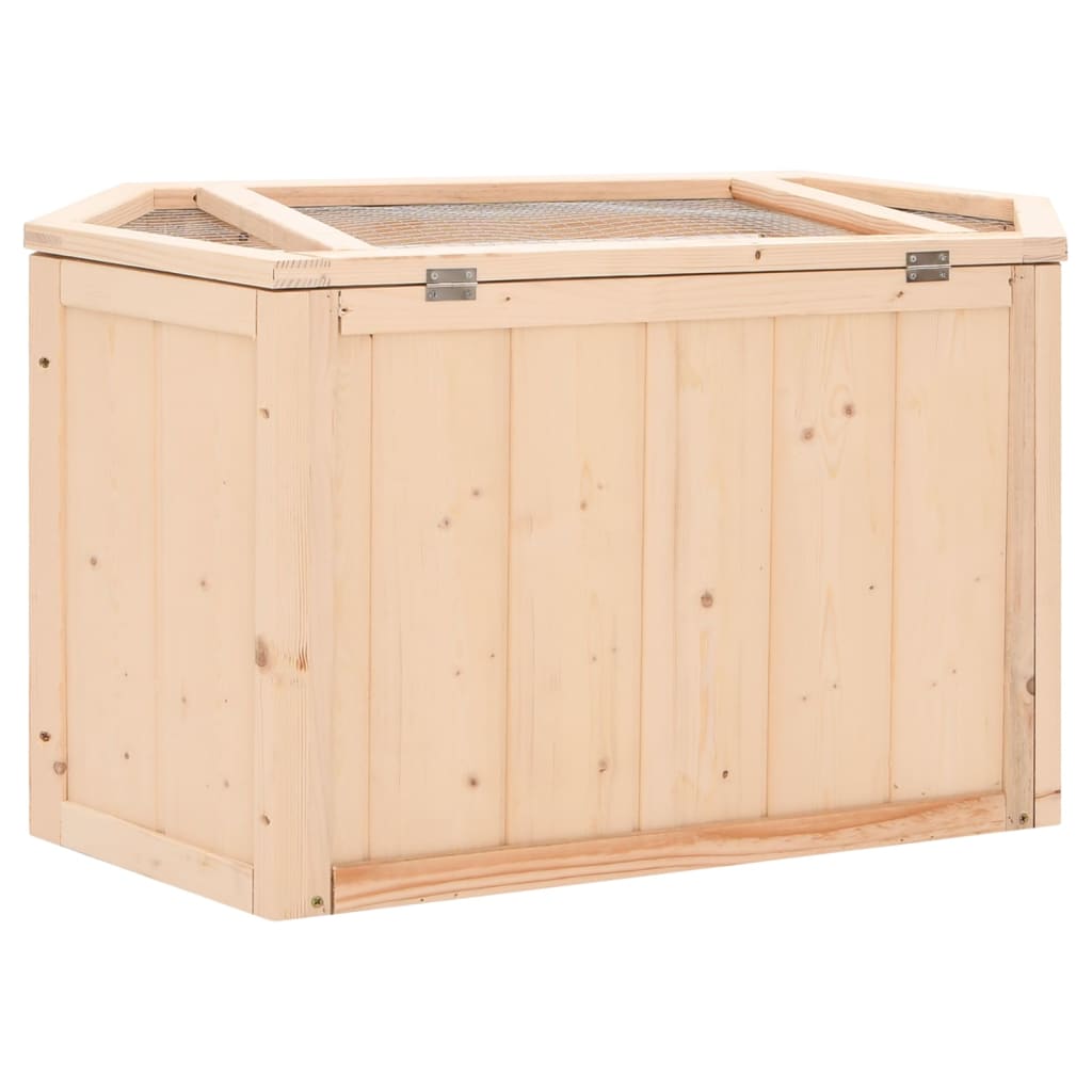 Gabbia per criceti 80 x 40 x 43 cm in legno massello di abete 02_0041681