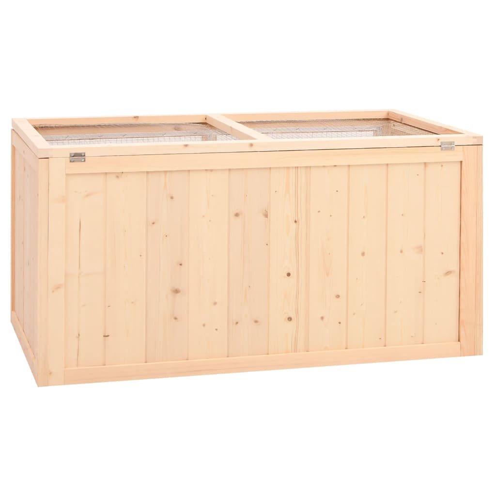 Gabbia per criceti 89,5x45x45 cm Legno massello di abete 172381