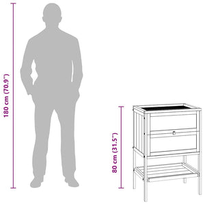 Gabbia per criceti 55x40x80 cm in legno massello di abete 172382