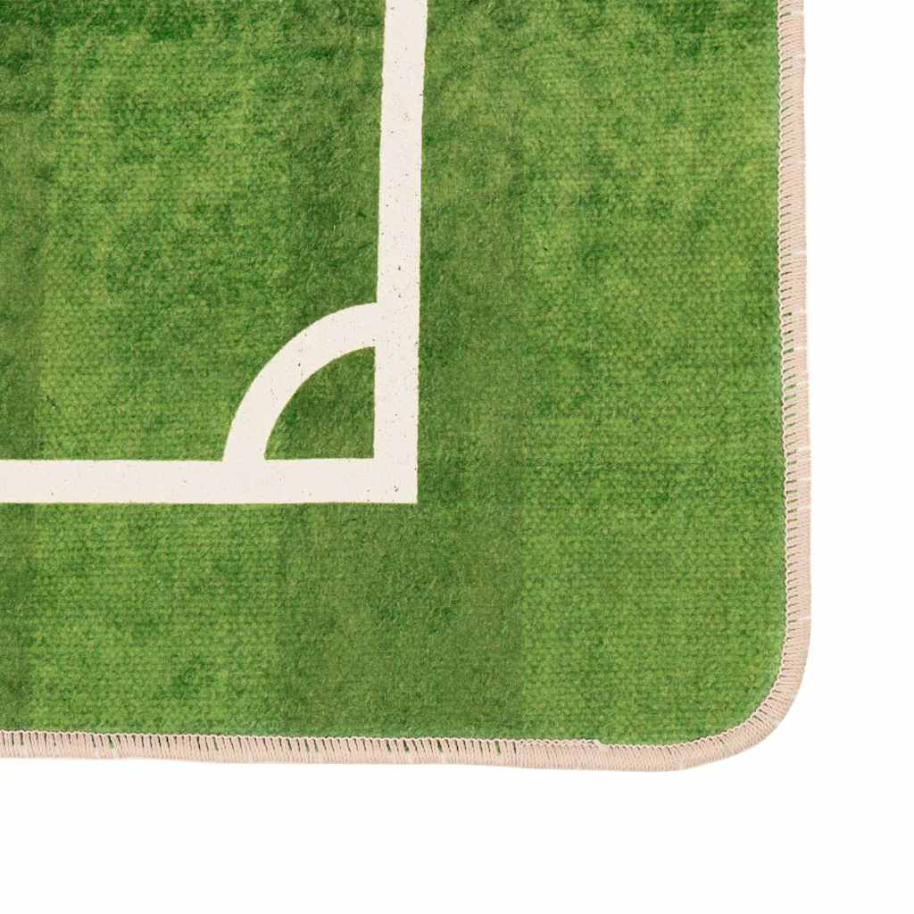 vidaXL Tappeto Bambini Verde 160x230 Campo Calcio Lavabile Antiscivolo