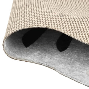 Tappeto Nero Bianco 120x170 Motivo Zebrato Lavabile Antiscivolo 136623