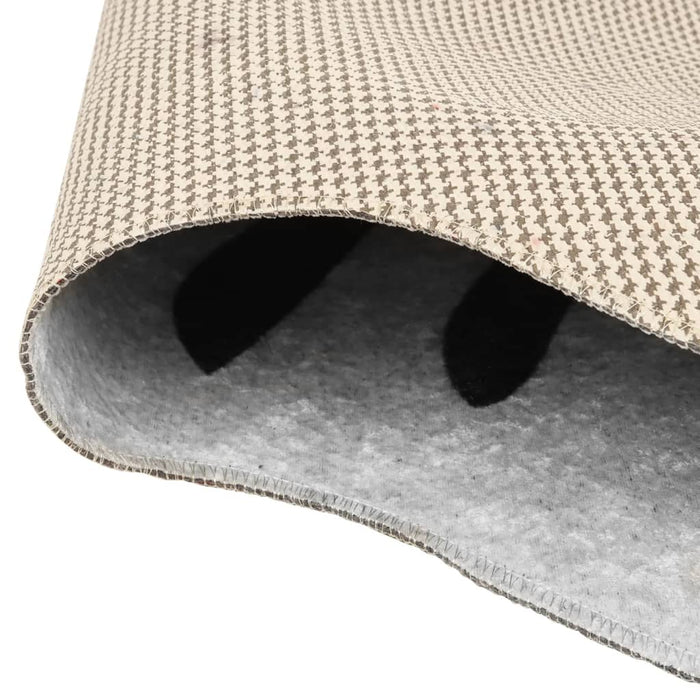 Tappeto Nero Bianco 120x170 Motivo Zebrato Lavabile Antiscivolo 136623