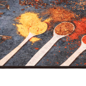 Tappeto da Cucina-Tappetino da Cucina Multicolore 60x180 cm Lavabile Antiscivolo 568216