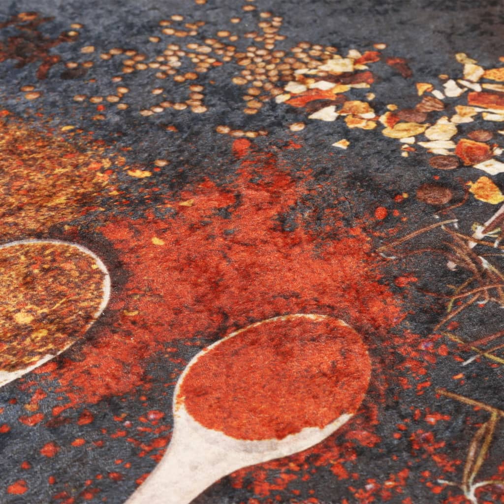 Tappeto da Cucina-Tappetino da Cucina Multicolore 60x180 cm Lavabile Antiscivolo 568216